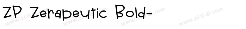 ZP Zerapeutic Bold字体转换